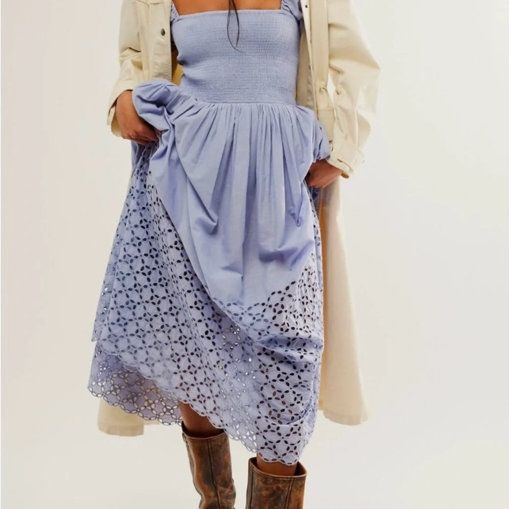 Free People Blue Midi Dress - Picture 5 of 5